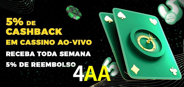 Promoções do cassino ao Vivo 4AA
